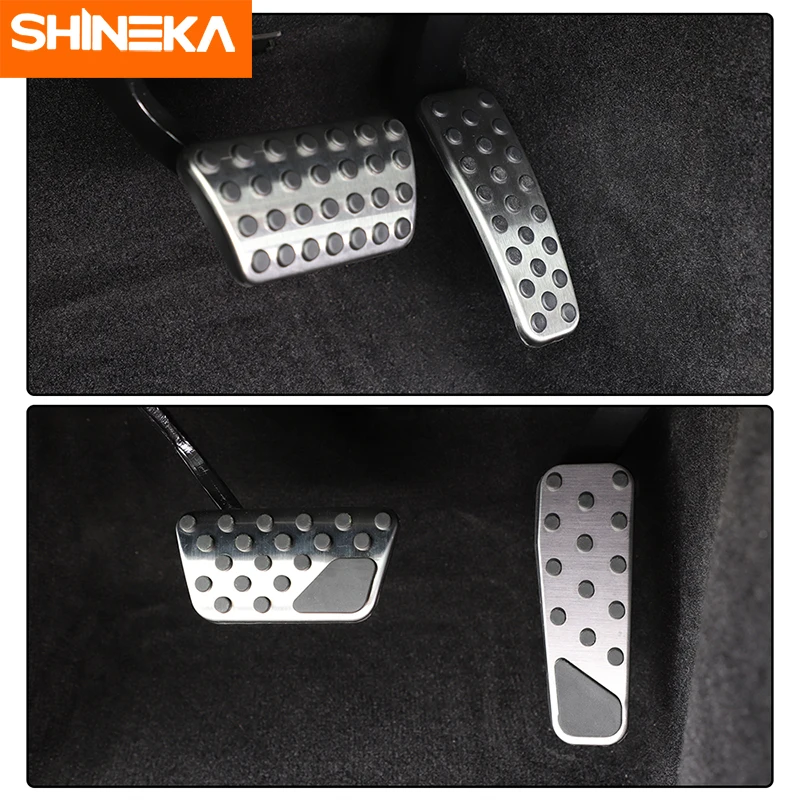 Ножная педаль SHINEKA из нержавеющей стали автомобильный аксессуар ножная тормоза