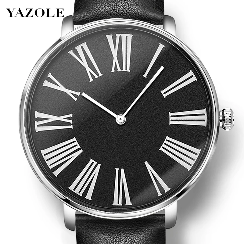 

YAZOLE Couple Watches Men's and Women's Casual Fashion Waterproof Women's Watches Student Belt Watches Quartz Buckle Alloy