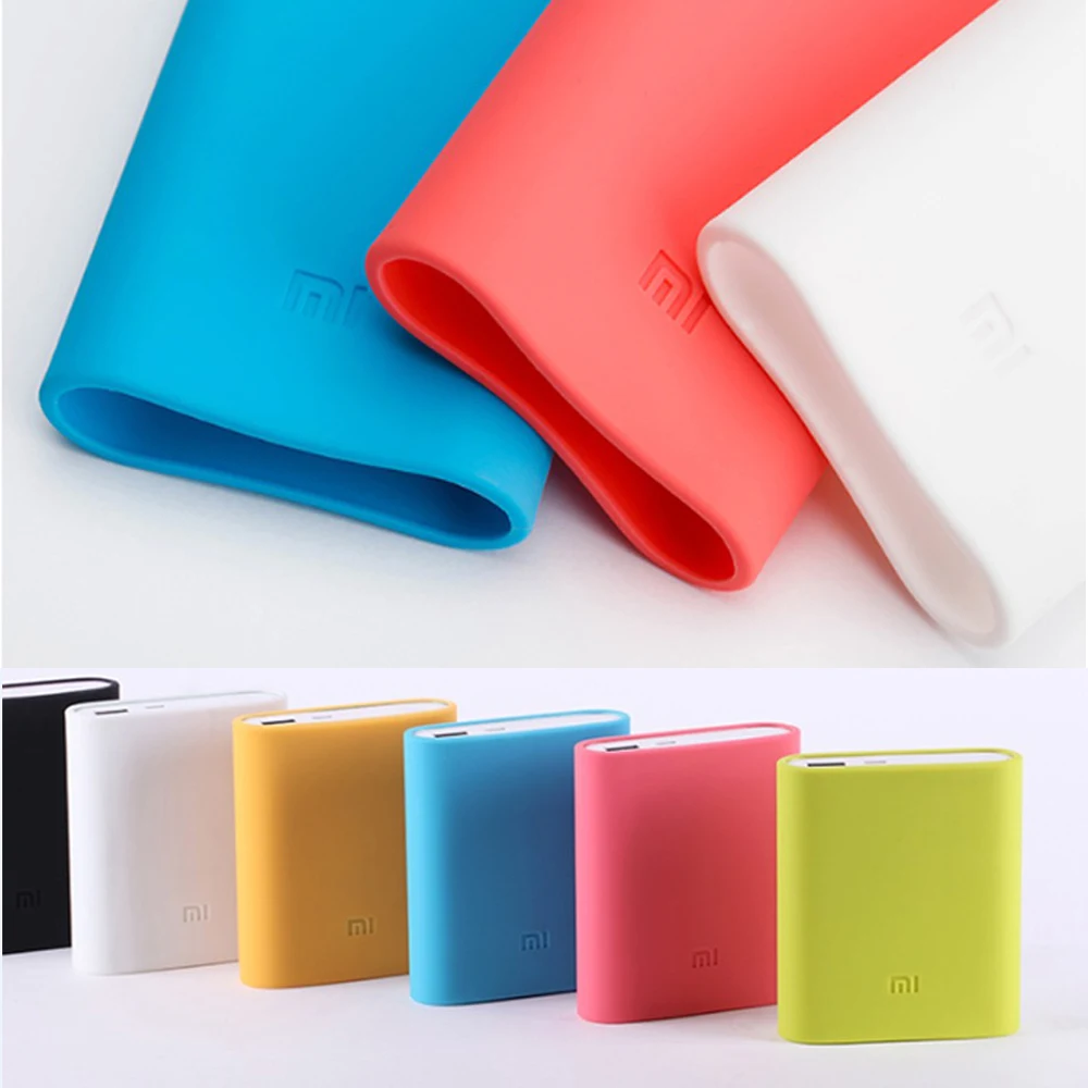 For Redmi 10400mAh Mobile Power Bank Silicone Protective Cover  Case for10400 mAh Mobile Power Powerbank Skin Shell  Case