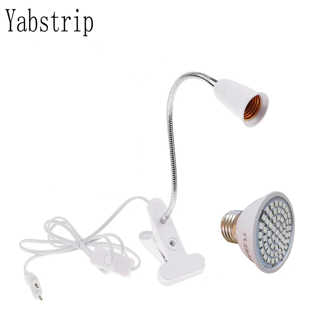 Yabstrip Светодиодная лампа для выращивания растений SMD2835 60 светодиодов E27 с