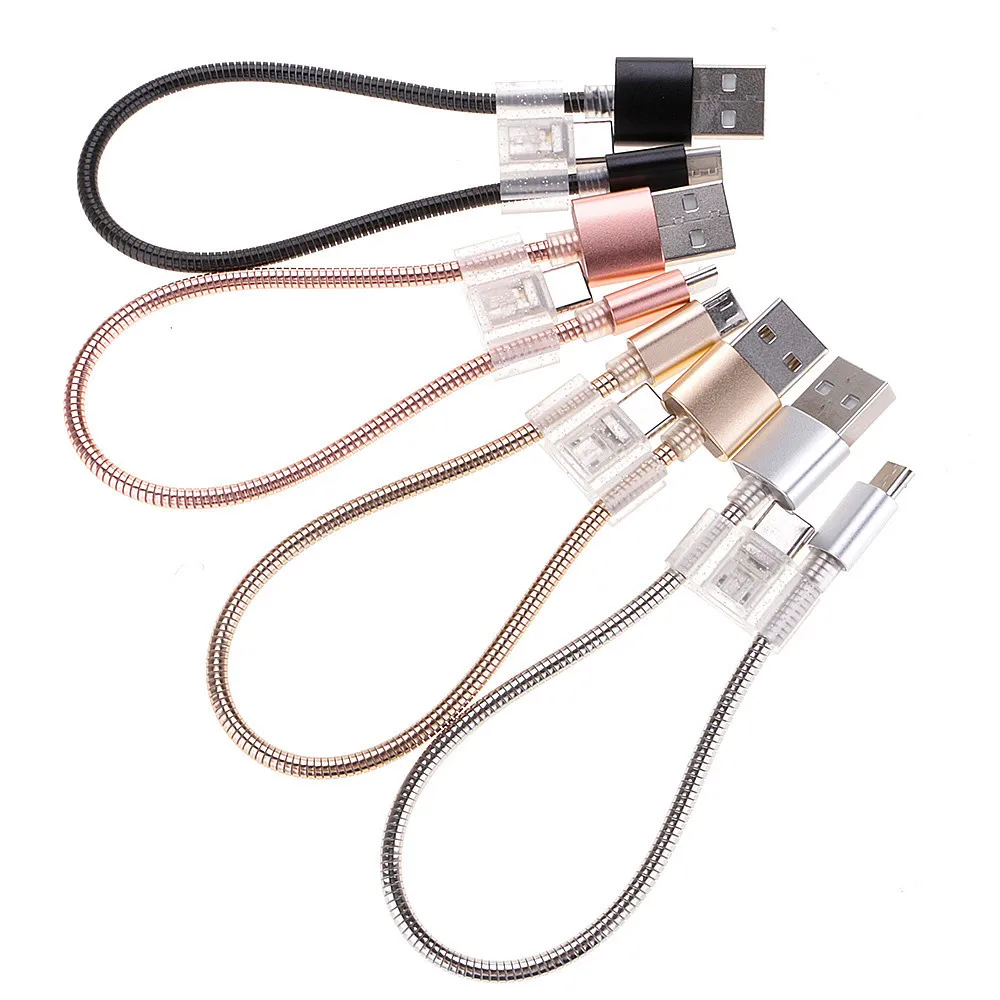 Металлический кабель для передачи данных с Micro USB на Type-C 2-в-1 | Электроника