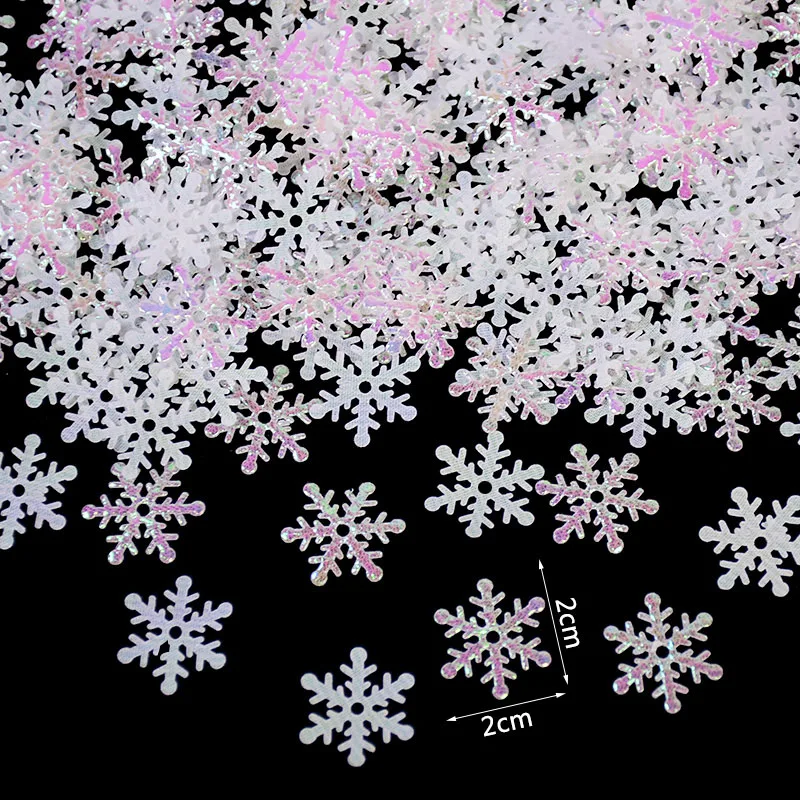 270pcslot mini snowflake confetti ice sequins diy wedding throw christmas home party decor phone case gifts accessories supply free global shipping