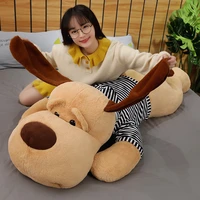 hot 1pc 7090cm cute fat striped dog plush toy soft kawaii animal lovely cartoon pillow for kids baby children birthday gifts