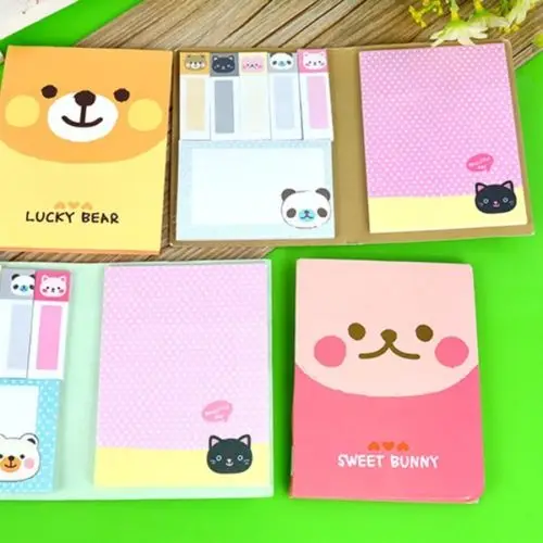 1 шт. милые маленькие животные наклейки на заметки Закладка Памятка точка это