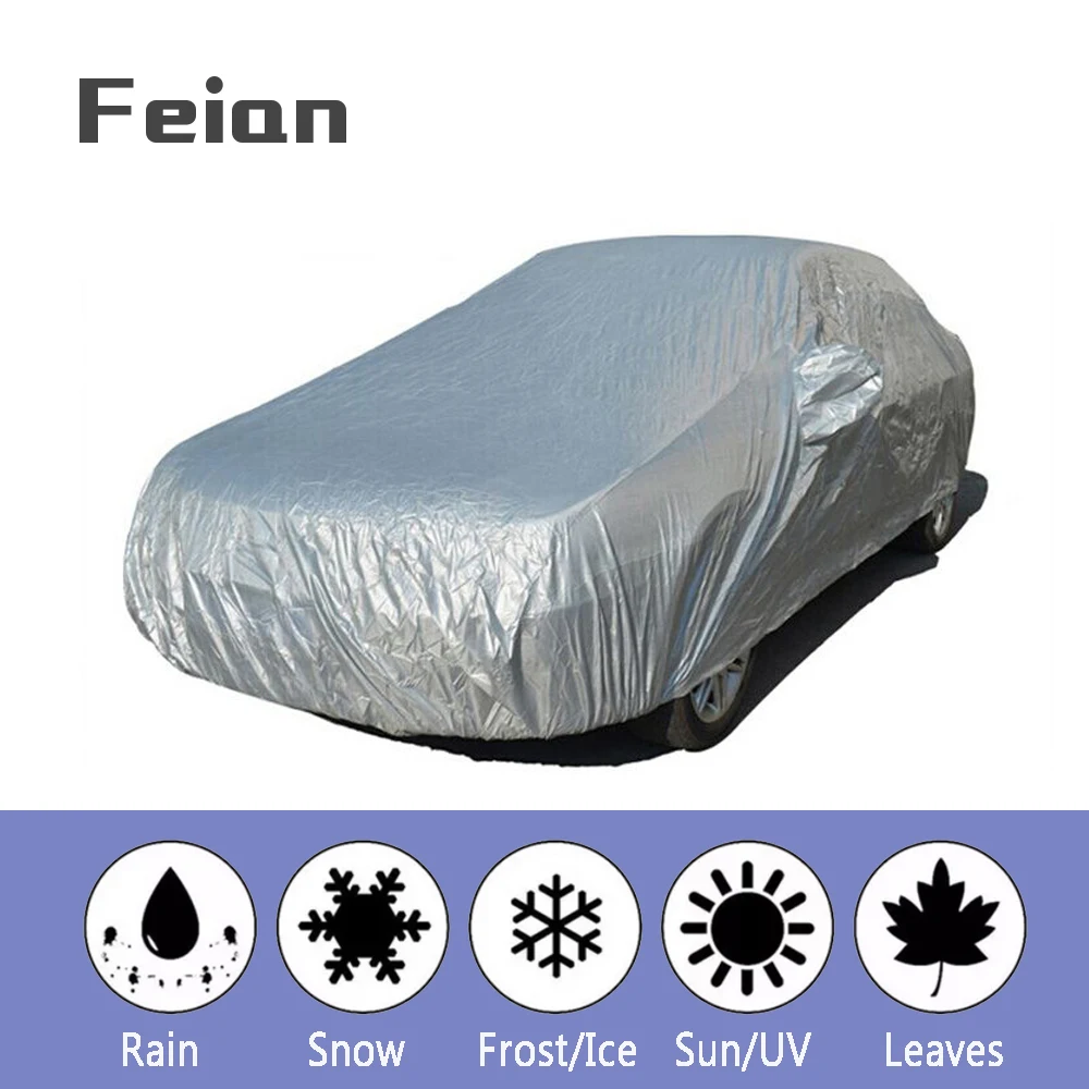 Универсальные автомобильные Чехлы 170T крышка с полной защитой от УФ лучей снега