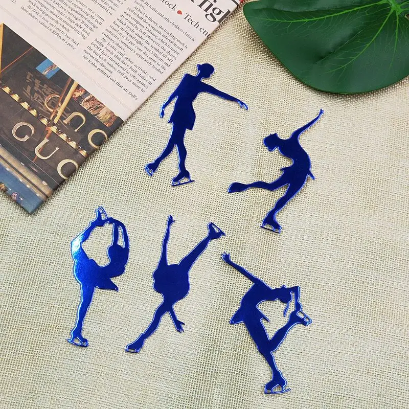 Девушка для катания на коньках металлические режущие штампы трафарет