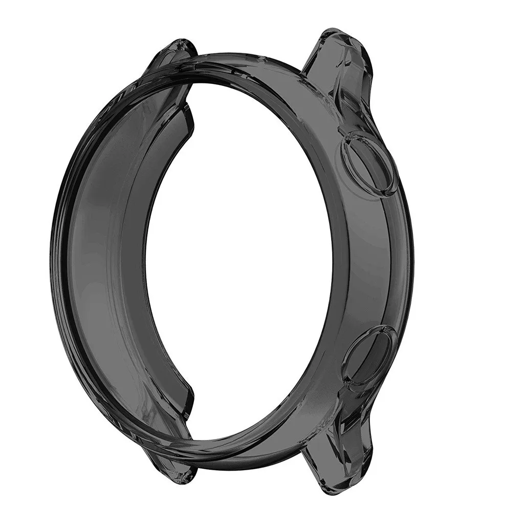 BK Прозрачный ТПУ жесткий защитный чехол для часов для samsung Galaxy Watch Активный Чехол для смарт часов TPU набор защитный чехол - Цвет: BK