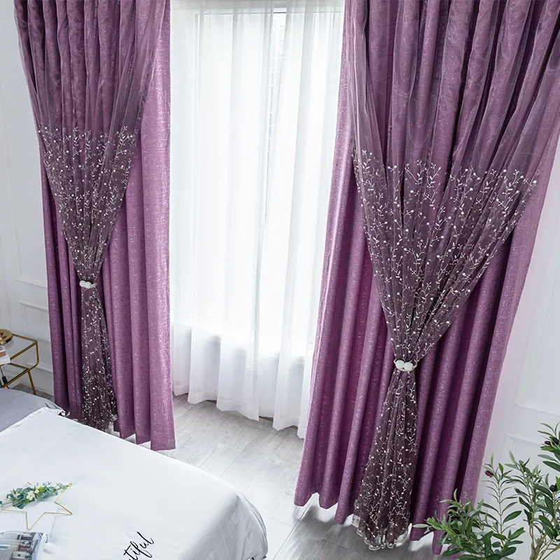 Шторы для гостиной сетчатые красные солнцезащитные козырьки принцесса ветер