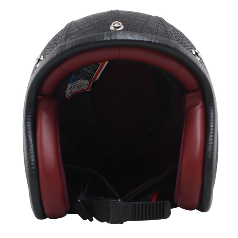 

Motorcycle Helmet Off-road helmet Electric Bike Protection Helmets Motocross Retro Leather 3/4 Half Helmet Protector Moto Adult