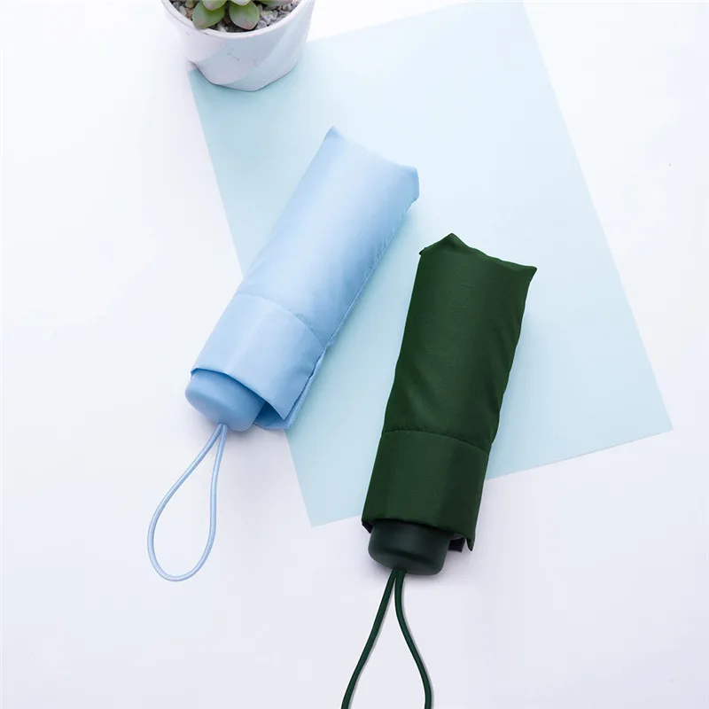 Складной ультралегкий зонтик Дождливый Солнечный сильно ветрозащитный зонт