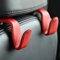 auto seat headrest hanger bracket hook car interior accessories universal leather high quality seat hooks