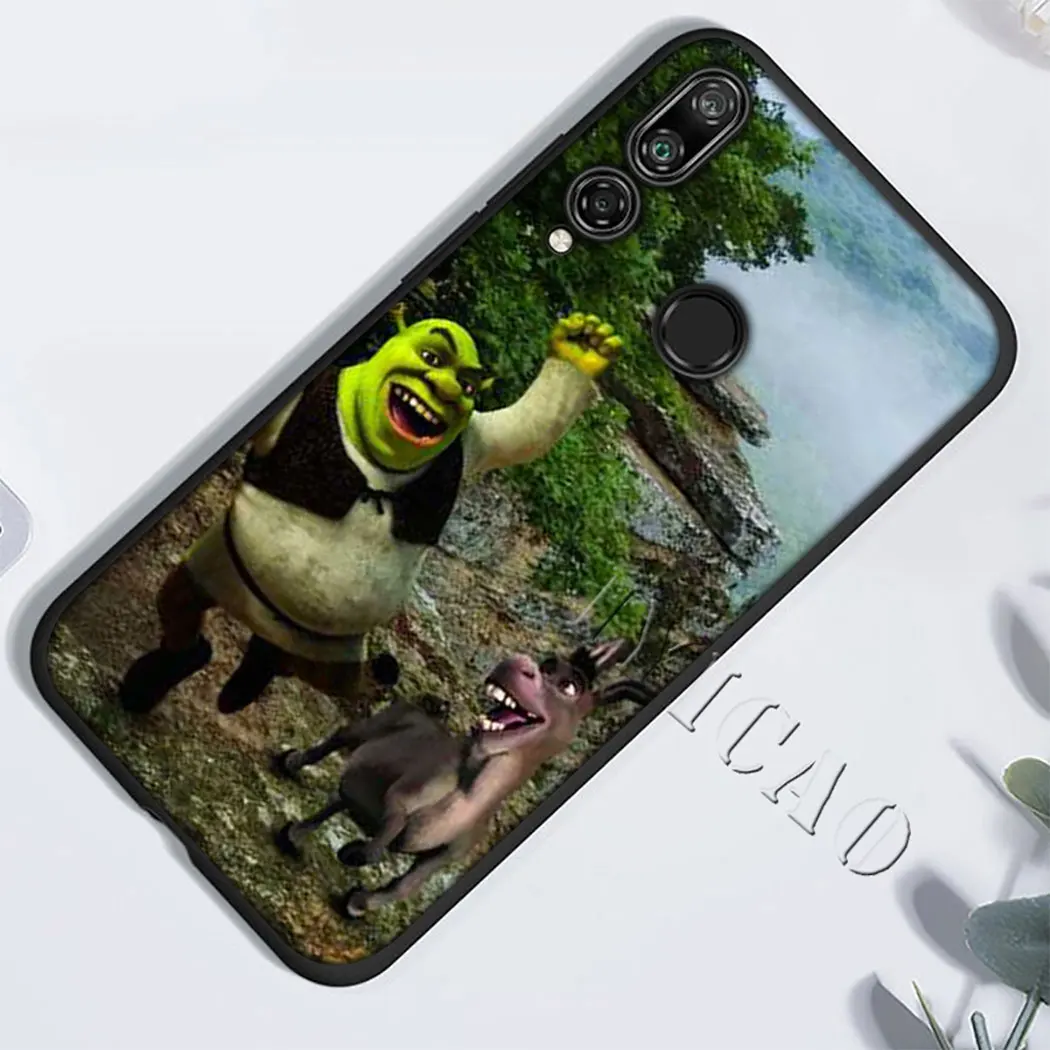 IYICAO Шрек мягкий для huawei Y5 Y6 Y7 Y9 Prime Коврики 10 20 30 Pro Lite Nova 2i 2 3 3i 4 IPad Mini |