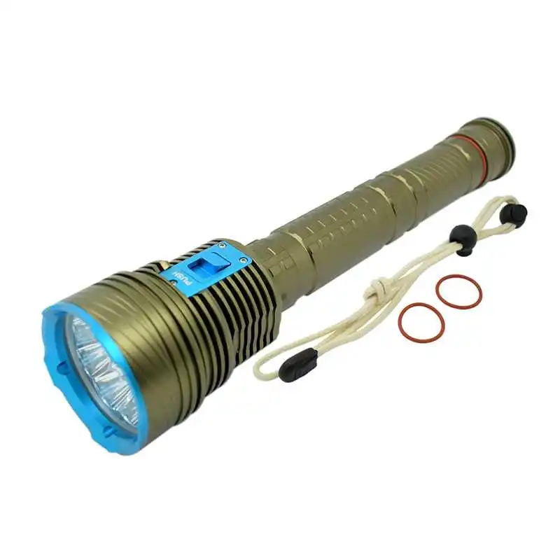 

Powerful 20000 Lumens LED Diving Flashlight Tactical Military Lanterna XM-L2 U2 18650 Dive Torch Underwater Video Lamp