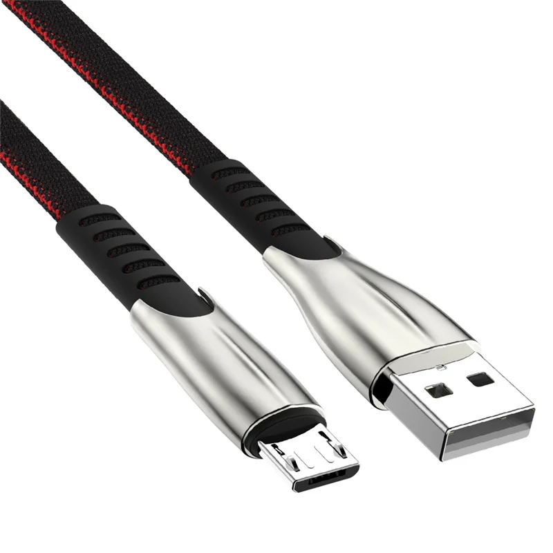 Быстрая зарядка микро USB кабель для samsung huawei Xiaomi Tablet данные андроида мобильного телефона кабель Micro-USB Зарядное устройство проводной кабель 1 м 2 м 3 м - Цвет: Черный