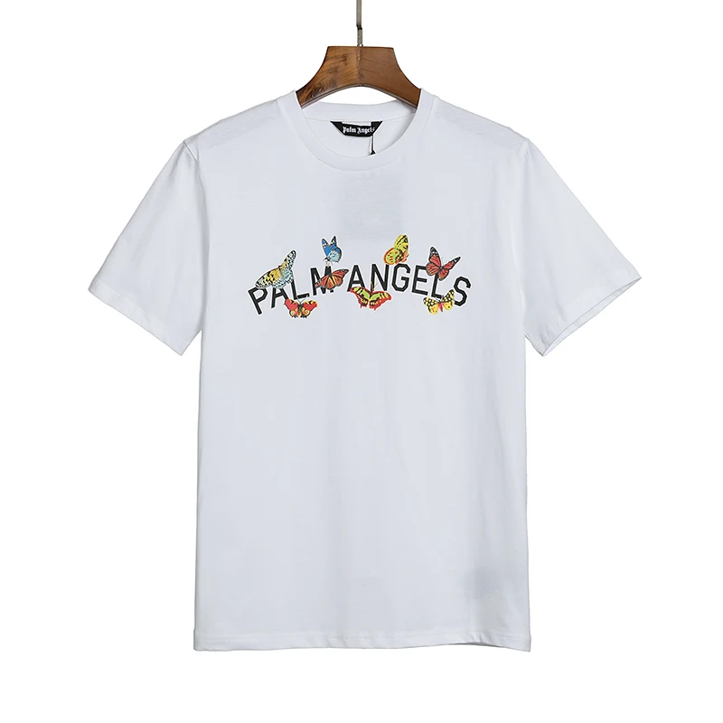

Palm Angels color butterfly short-sleeved men's women's tide brand 22ss high street style T-shirt PA-53