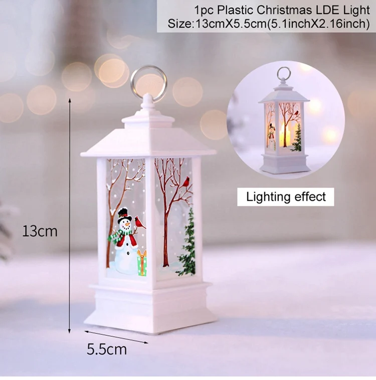 White Snowman Light Светодиодный Рождественские украшения для дома елочные украшения Новогодний Декор Noel новогодний натальный - Цвет: White Snowman Light