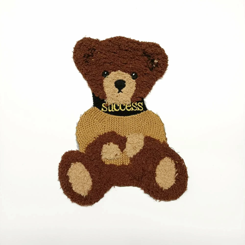 

Garment accessory large embroidery big bear cartoon patches for clothing PA-3457