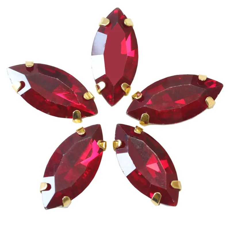 Разноцветные кристаллы в форме конского глаза пришивные стразы пупсеты разных