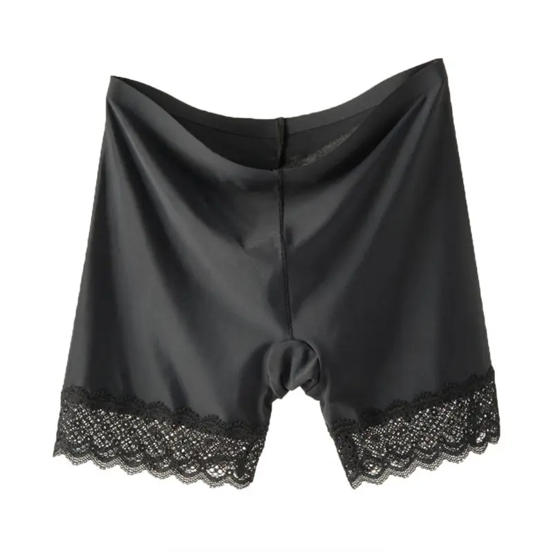 Женские ультра тонкие бесшовные кружевные безопасные штаны дамское нижнее белье