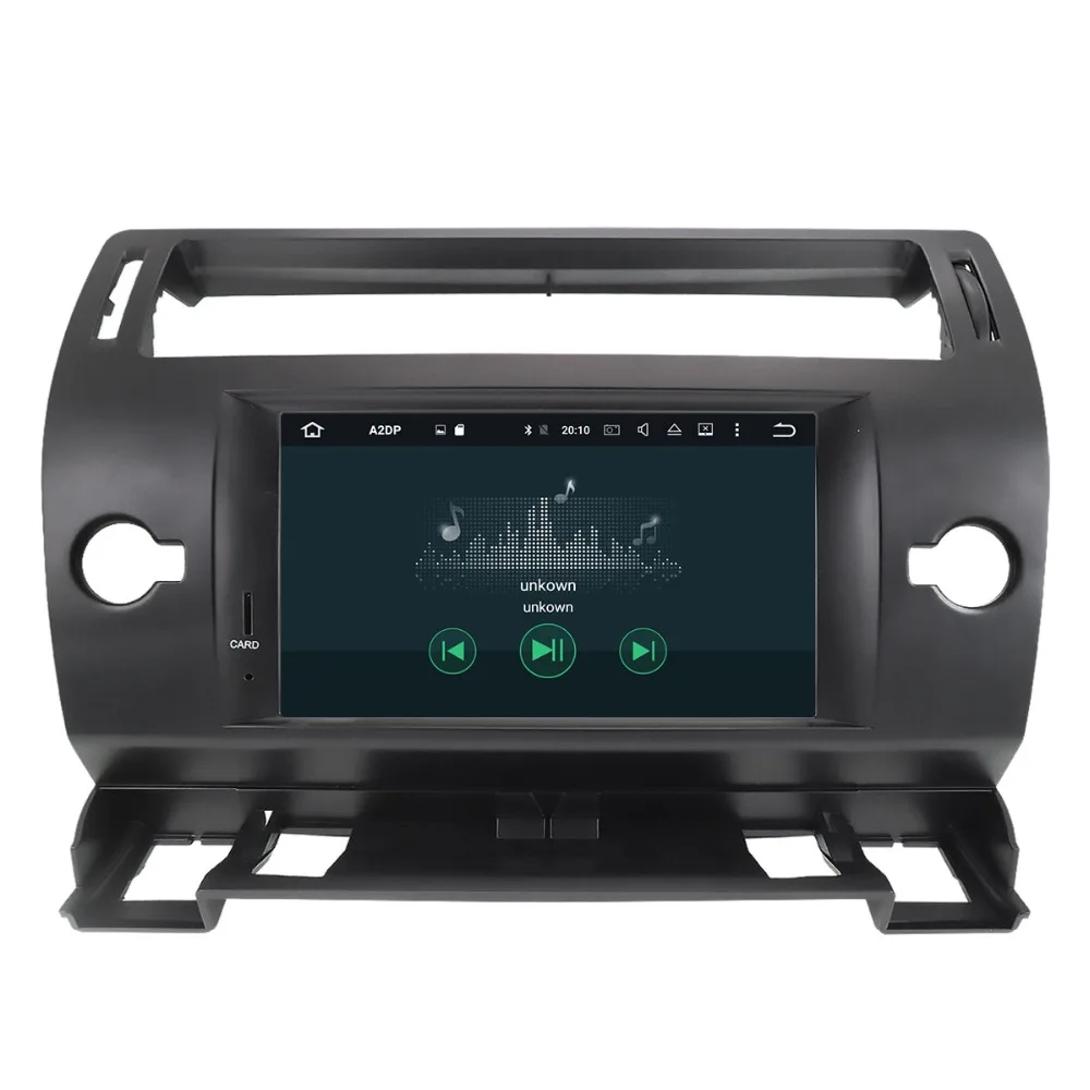 DSP Android 9 gps навигация автомобильный dvd-плеер для Citroen C4 Quatre Triumph 2004-2012 Авторадио Стерео Плеер голова uint мультимедиа