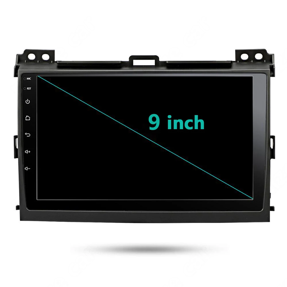 Автомагнитола 2 Din мультимедийный плеер с GPS 9 дюймов на Android 1 для Toyota Land Cruiser Prado 2004