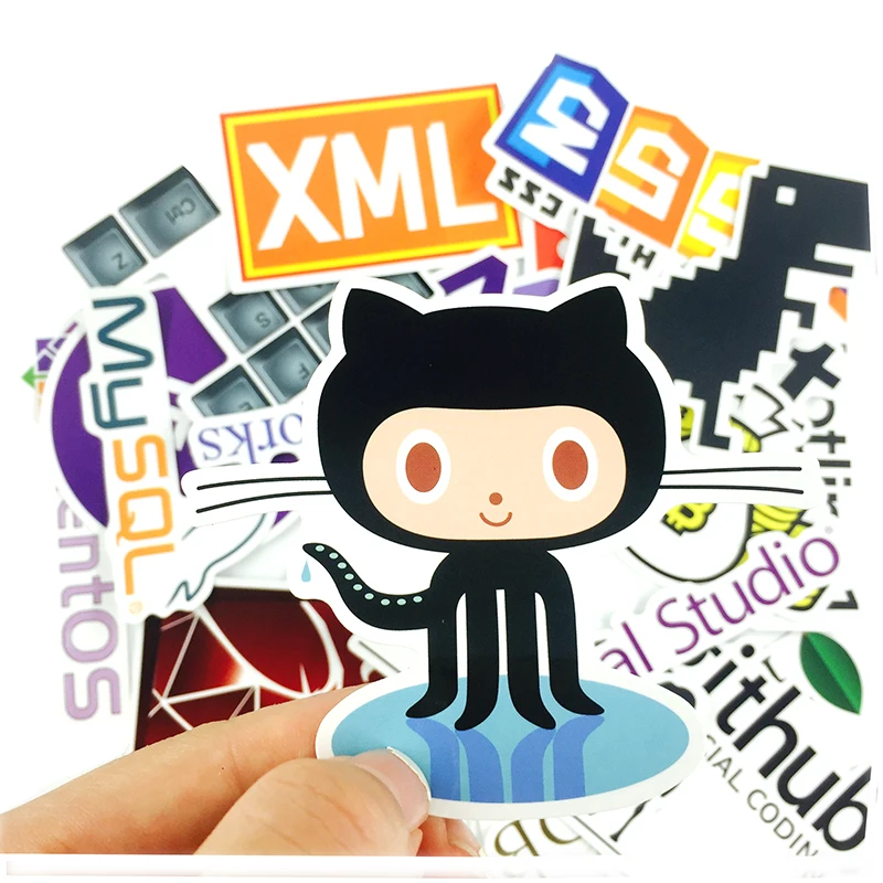 10/23 шт./лот интернет Java Js Php Html облачный Docker Биткоин программируемые языки логотип