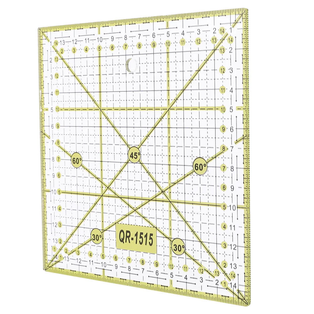 

1Pc Square Cloth Quilt Ruler Sewing Ruler Patchwork Ruler Grid Lines Garment Design for Easy Precise Cutting