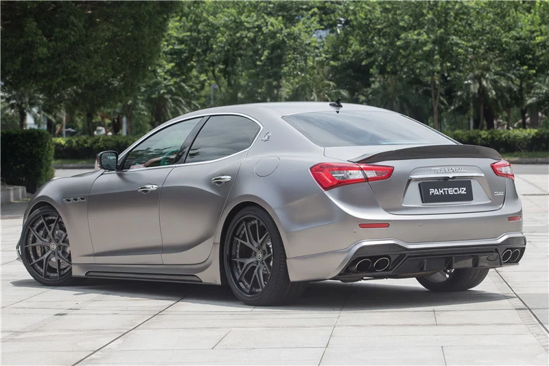 

Suitable for Maserati Ghibli Modified Paktechz Carbon Fiber Front Side Skirt and Rear Lip Tail