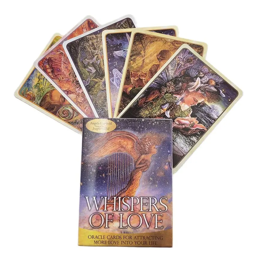 

Whispers of Love Tarot Cards Fate 50 Sheet Tarot Deck Game Mysterious Divination Friend Party Personal Entertainment Board Game