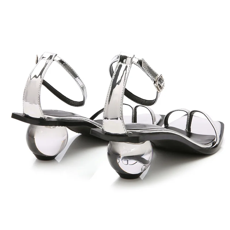 Для женщин вьетнамки женские летние 2019 Новые прозрачные сандалии с квадратным