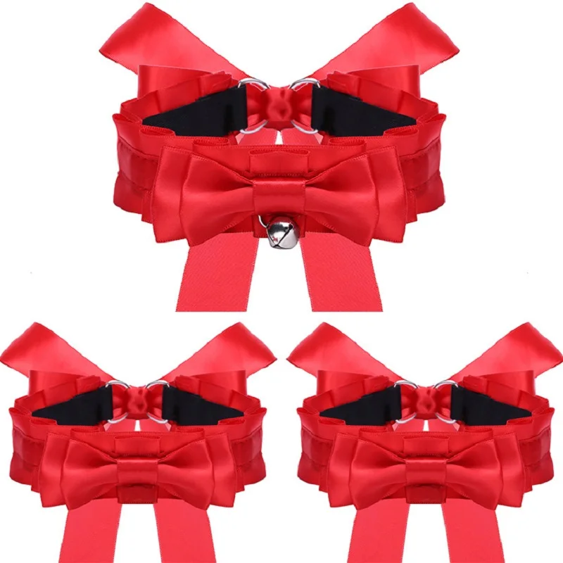 3 шт. эротические секс игрушки игры для пар женщина бантик наручники ошейник