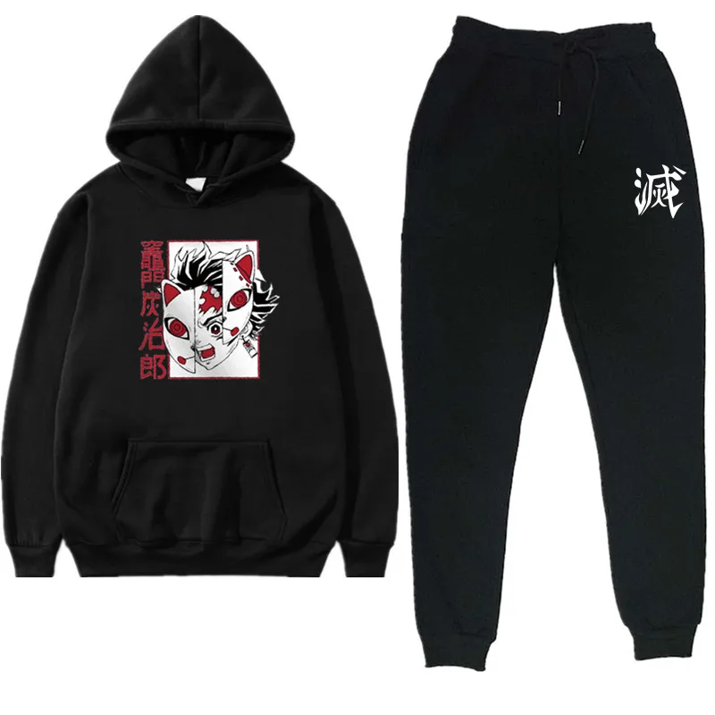 Kameto Sumijiro осенне-зимний комплект из 2 предметов мужская Толстовка брюки с аниме принтом спортивный костюм пуловер толстовка с брюками с карманами костюмы