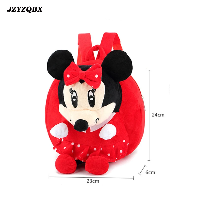 Mickey School Bags Cartoon Lovely Kindergarten school Bag Men Plush Schoolbag Women's Bow Decoration Schoolbag Mochila Schoolbag