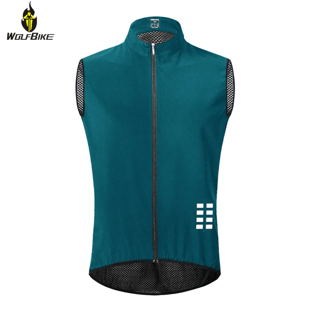 

Wolfbike Sleeveless Cycling Jersey Full Breathable Mesh Back Riding MTB Bike Inner Outer Wear Downhill Bicycle Gilet Vest Shirts