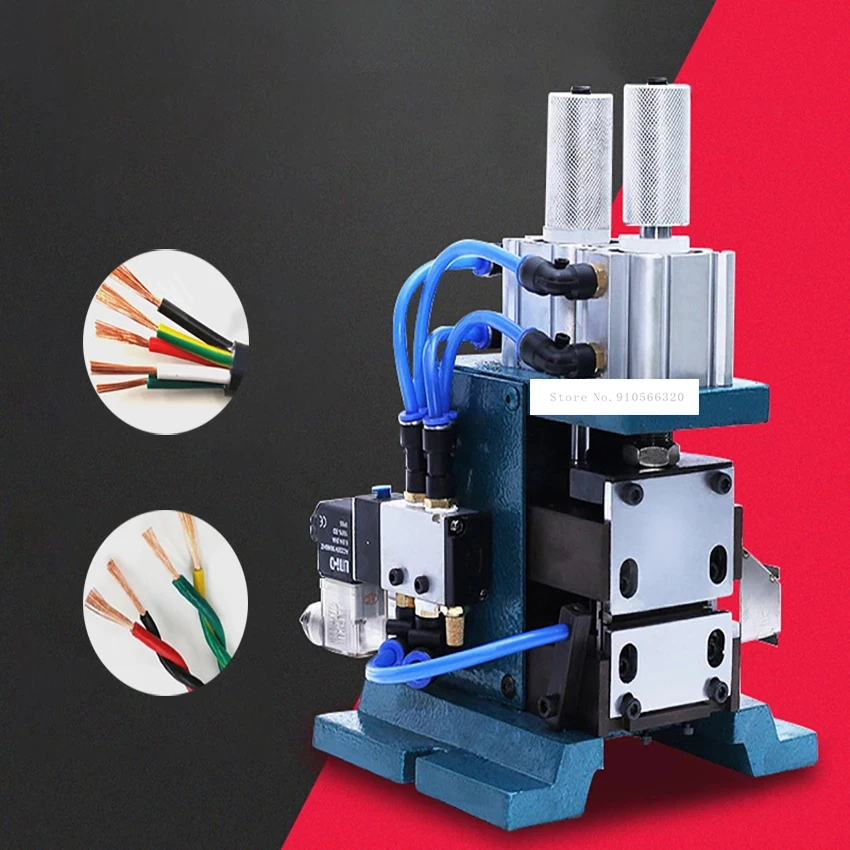 

ZC-3F High Efficiency Pneumatic Stripping Machine Quality Multi-Core Sheathed Wire Twisting Machine Cable Peeling Machine 220V