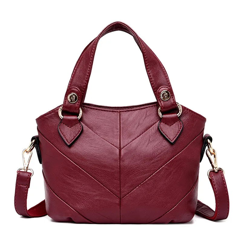 

2021 New Bag Handbag Men's Leather Cross Style Briefcase Business One Shoulder Crossbody Simple Business Bag BBQX367-BBQX370