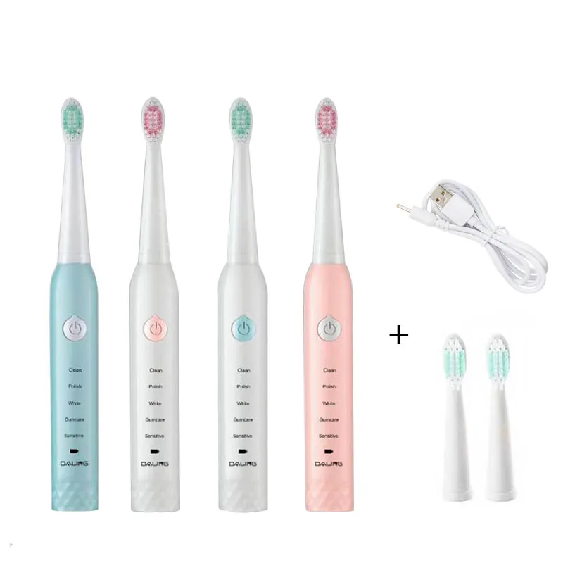Зубная щетка аккумуляторная 5 скоростей для взрослых и детей | Бытовая техника