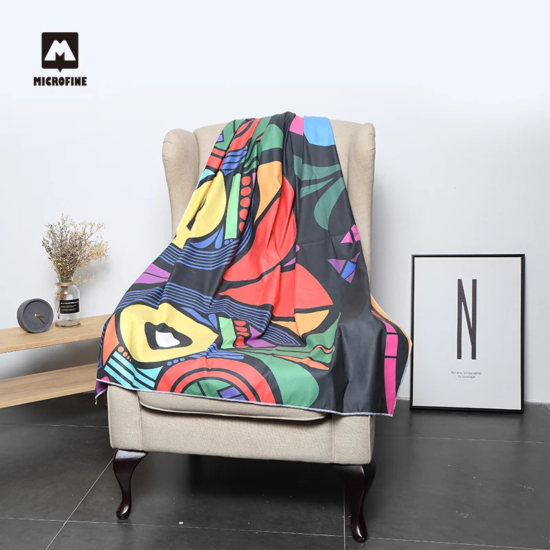 Пляжное полотенце из микрофибры Microfine, 100x180, спортивное полотенце для спортзала, большой коврик для йоги, роскошное песочное покрывало для детей