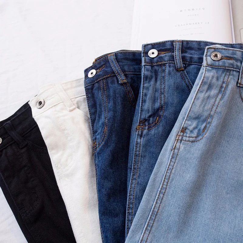 

Lucyever Fashion Korean Spring Summer Women Denim Skirt High Waist Mini Skirts Jeans Plus Size Harajuku Cotton Girls Black Skirt