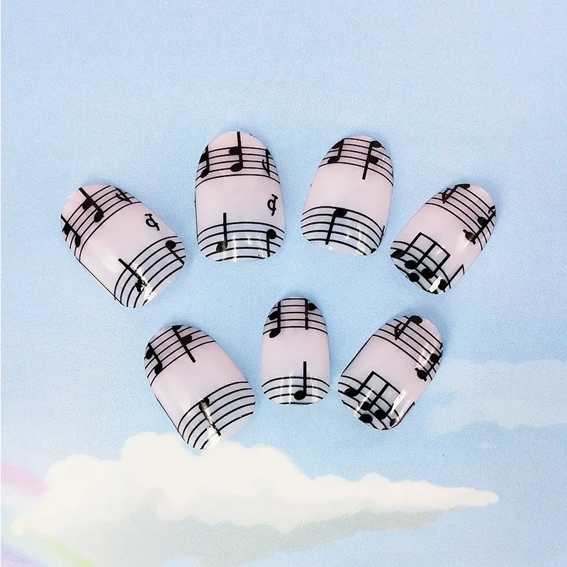 Музыка нот штамповки для ногтей лоток дизайна штамп изображение темпозднее рукоделие принт трафарет