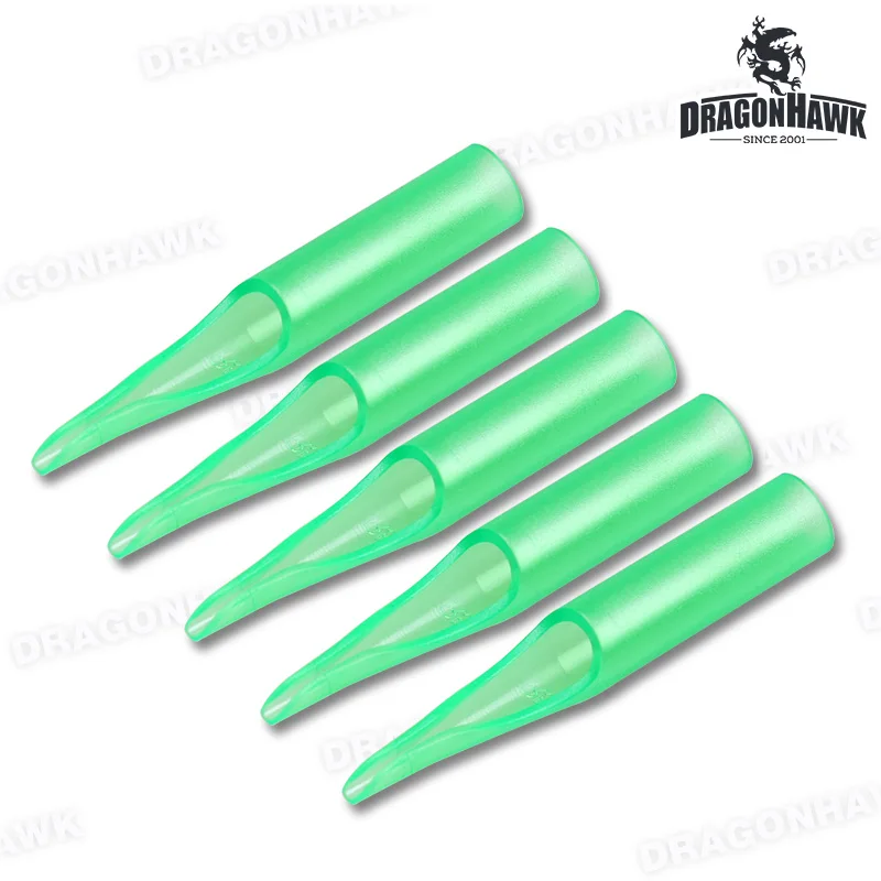 Лидер продаж 50 шт. одноразовые зеленые наконечники для татуировок 5RT игл | Красота