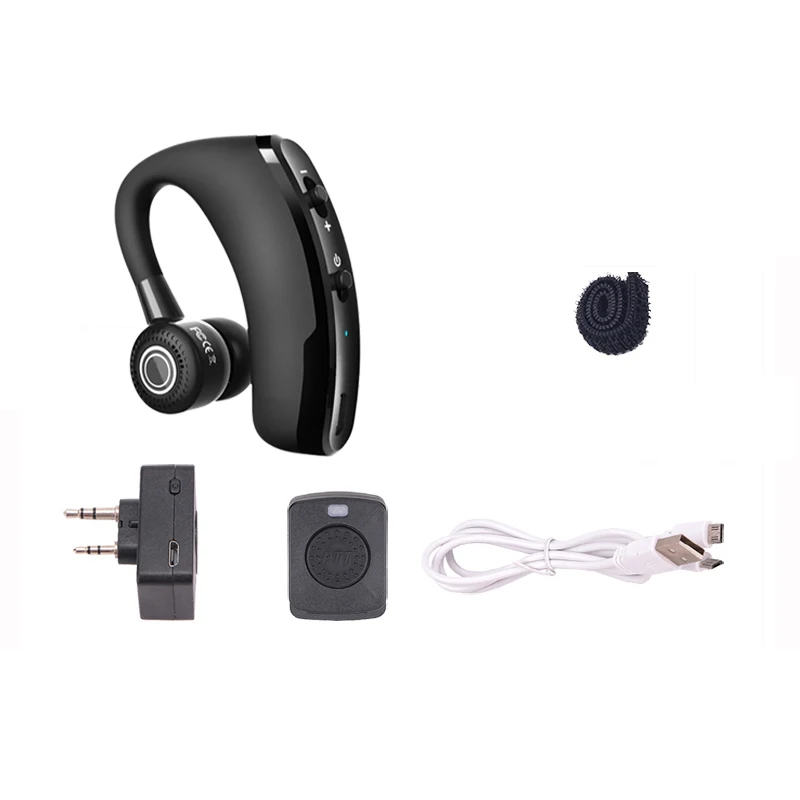 walkie talkie wireless bluetooth headset two way radio headphone bt earpiece earphone for motolora kenwood baofeng 888s uv5r free global shipping