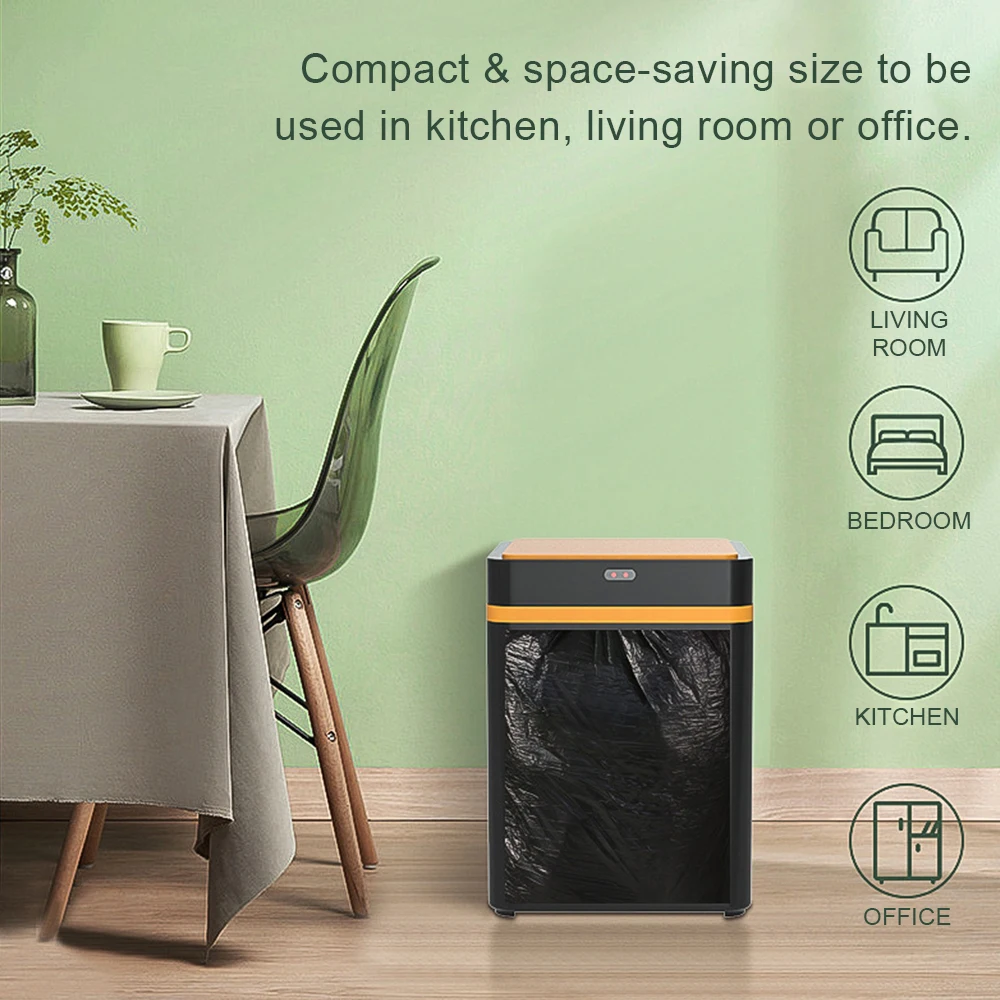 Баночка для мусора Trashi 15 л с УФ-лампой встроенная аккумуляторная батарея 1500 мАч