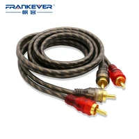 frankever stereo digital coaxial rca cable 2rca to 2rca audio cables male to male for amplifier cd soundbox dvd tv 0 51 225m