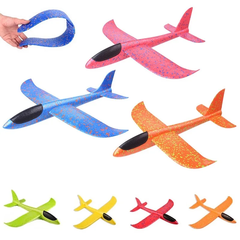 

Wild Sprint Toy Plane Foam AirPlane Glider Toy Hand Throwing Plane Flying Outdoor Launch Kids Toys Boys Gift Planes Model