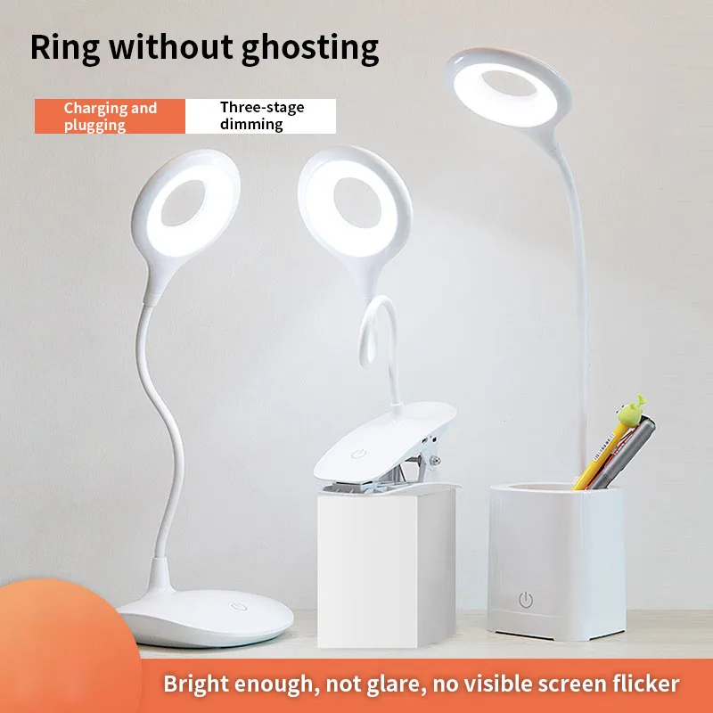 

USB Power Desk Lamps Flexible LED Light With Clip on the Table Students Study Lamps Bedside Night Lamp With Switch USB LED Lamp
