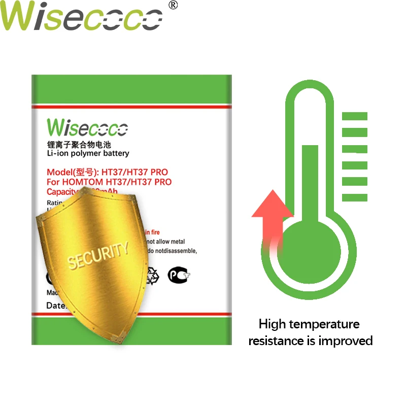 WISECOCO 5 шт. батарея 4400 мАч для телефона HT37 HT 37 Pro в наличии новейшая продукция