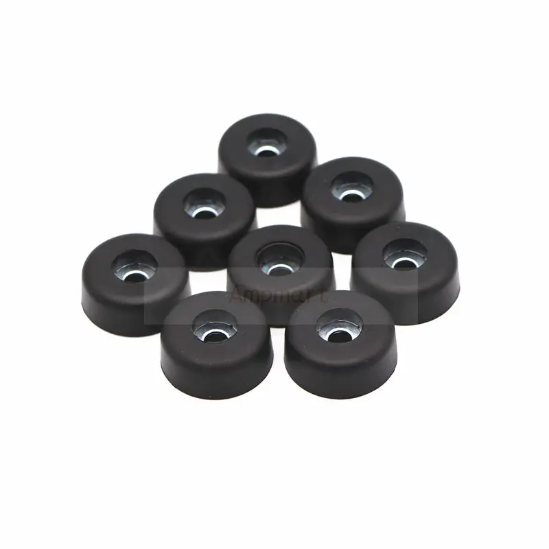 

4 шт. черный резиновый противоскользящий коврик для ног стол и стул мебель коврик для ног коврик для защиты пола 25,5 мм x 10 мм