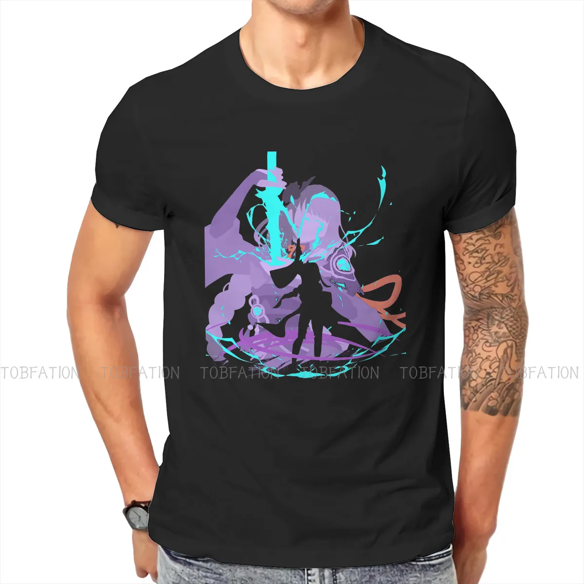 

Футболка мужская хлопковая с круглым вырезом, в стиле Харадзюку