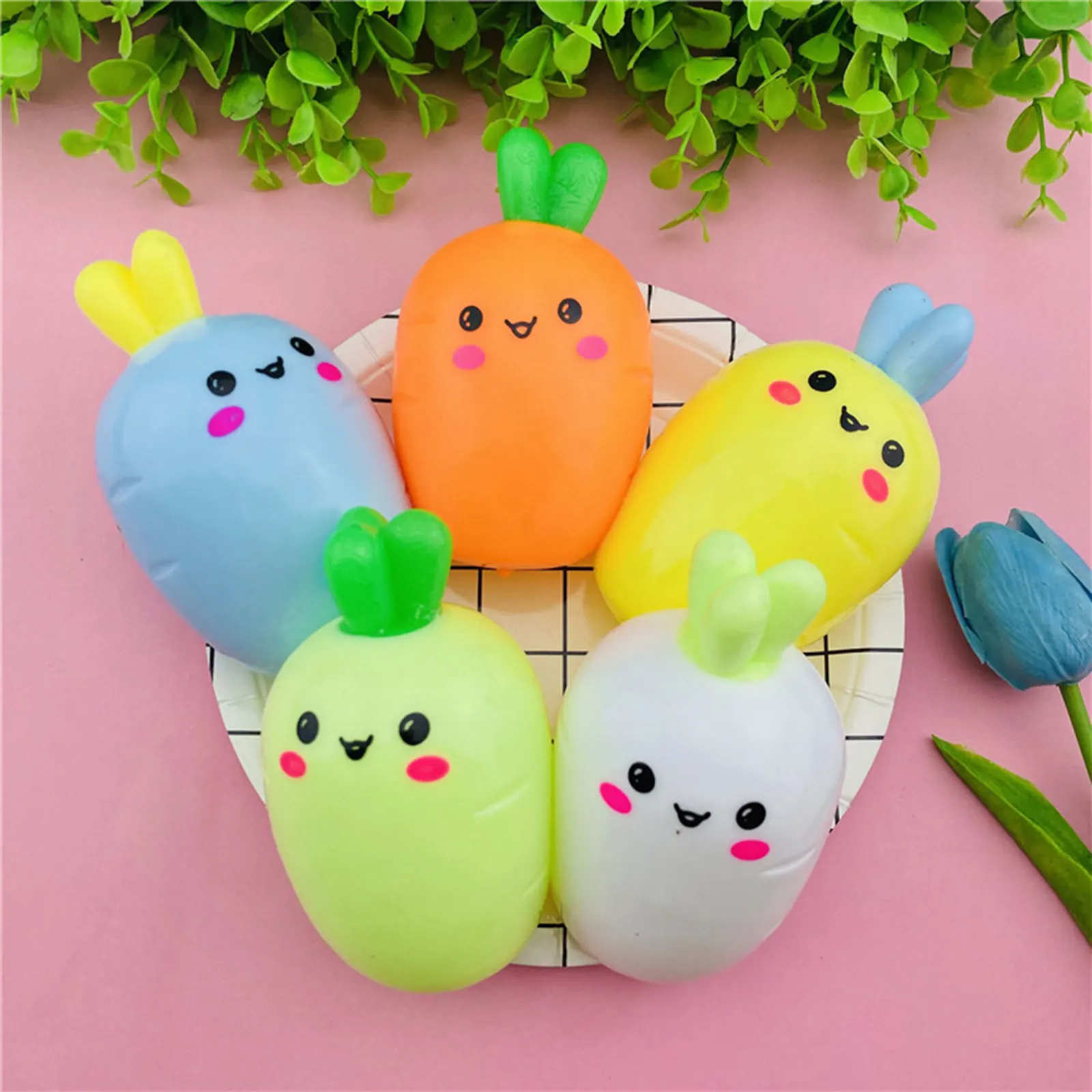 Разминающая игрушка в форме моркови детский мяч для снятия напряжения детей и